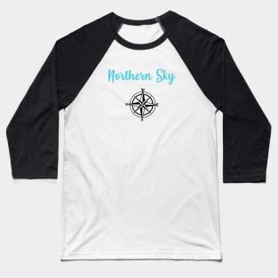 Northern Sky, black blue Baseball T-Shirt